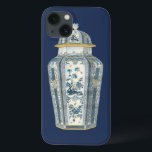 Dekorativ asiatisk urn i blått och vitt<br><div class="desc">En vacker utskrift av en dekorativ asiatisk urn,  färgad i blå och vit nyans. Intricate blommigt-design täcker urinen,  ge det en fredlig känsla. Köp ditt exemplar idag!</div>