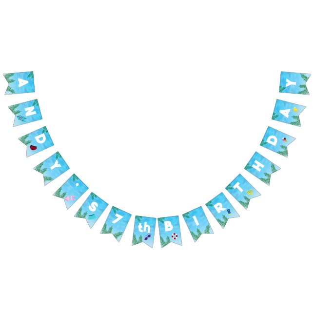 Dekorativ Bassäng Födelsedagsfest Vimplar (Alla)