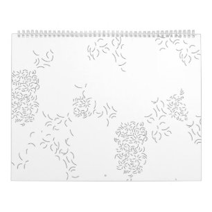 dekorativ, Blek Grått Kalender