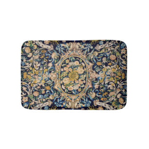 Dekorativ Blommigt Carpet Mönster Badrumsmatta
