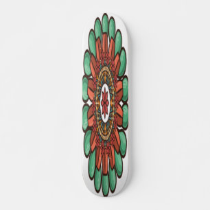 Dekorativ Blommigt Mini Skateboard Bräda 18,5 Cm