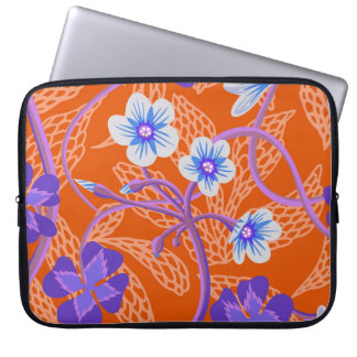 Dekorativ blomning av vilda blommor. Sommar blommi Laptop Fodral
