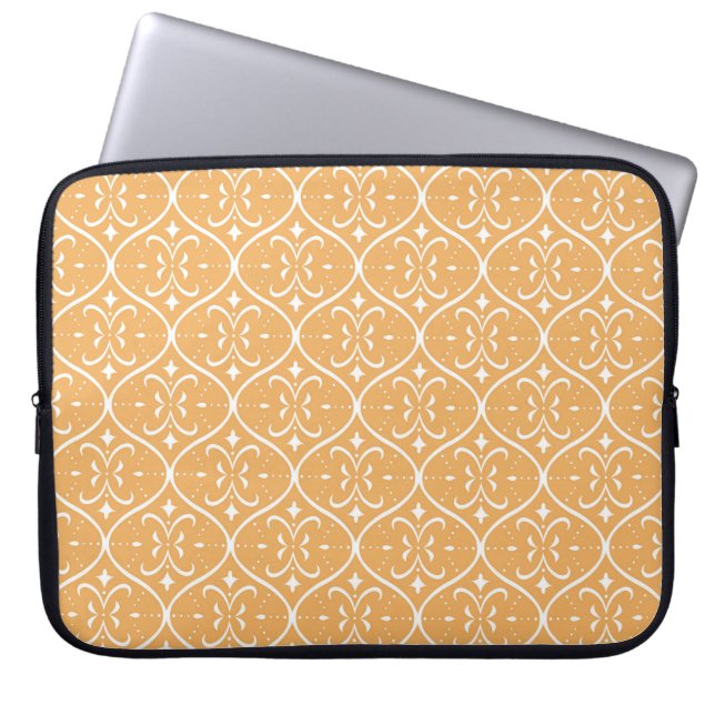 Dekorativ blomning, sömlös mönster, orientalisk ba laptop fodral (Framsidan)
