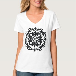 Dekorativ blomsterdesign t shirt
