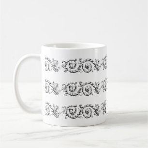 Dekorativ blomsterliknande avdelare kaffemugg