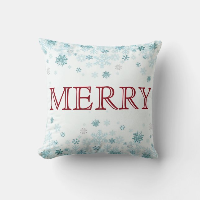 Dekorativ Blue Stars God jul Kudde (Framsida)