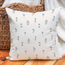 Dekorativ Boho Ditsy Blommig Cottagecore Blå