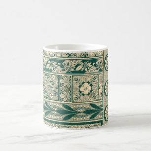 Dekorativ botanisk Art nouveau Mönster Kaffemugg