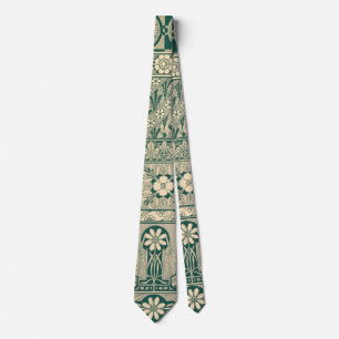 Dekorativ botanisk Art nouveau Mönster Slips