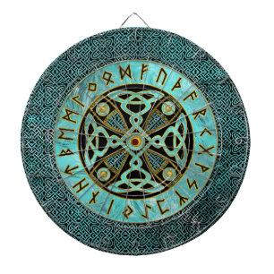 Dekorativ Celtickor - och runaalfabet Piltavla