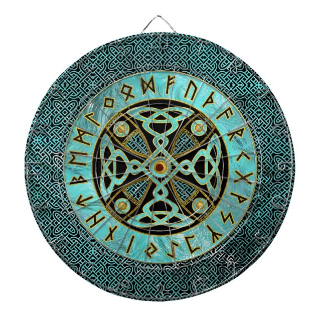 Dekorativ Celtickor - och runaalfabet Piltavla (Framsidan)