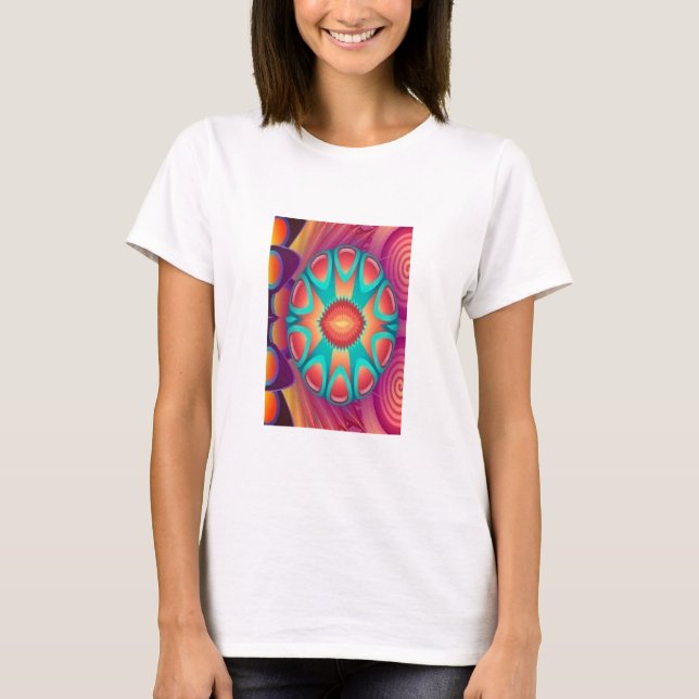Dekorativ cirkel t shirt (Framsida)