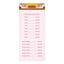 Dekorativ Cupcake-Tillverkare Logotyp Med Prislist