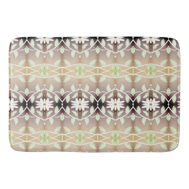 Dekorativ design för blommor badrumsmatta (Framsidan)