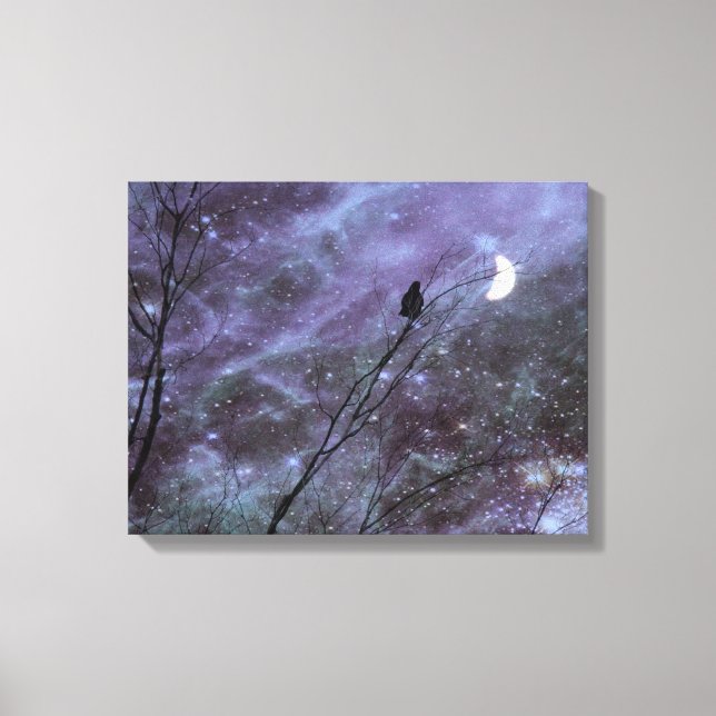 Dekorativ Fantasy Kråka Art Canvastryck (Framsida)