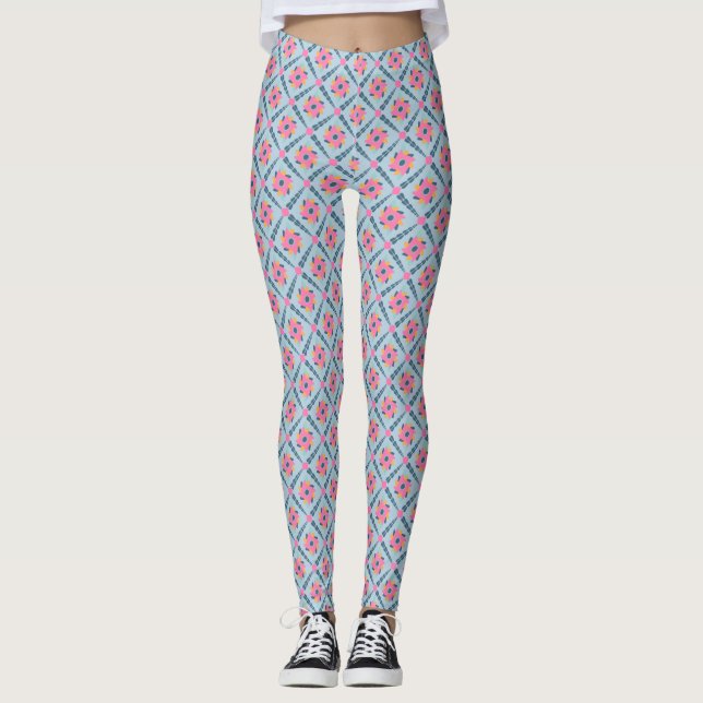 Dekorativ, färglös leggings (Framsida)