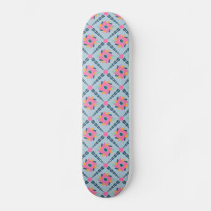 Dekorativ, färglös mini skateboard bräda 18,5 cm