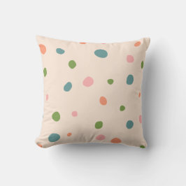 Dekorativ färglös rosa polka dots dotter söt kudde