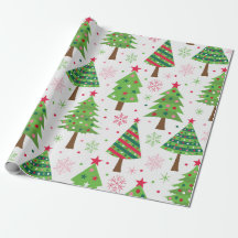 Dekorativ Festive Grönt Julgranar Mönster