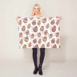 Dekorativ filt för ull för påskäggmönster |