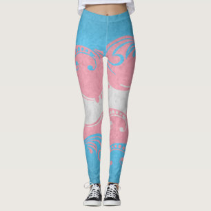 Dekorativ flagga för Transgender Leggings