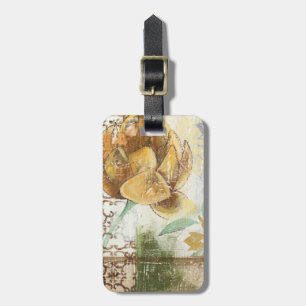 Dekorativ Fresco-design med Globe Flower Bagagebricka