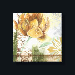 Dekorativ Fresco-design med Globe Flower Canvastryck<br><div class="desc">Den dekorativa frescodesignen av Megan Meagher har en global blomma. En abstrakt omger blomman och skapar en surreal vib som står i kontrast till den realistiska blomman.</div>