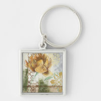 Dekorativ Fresco-design med Globe Flower