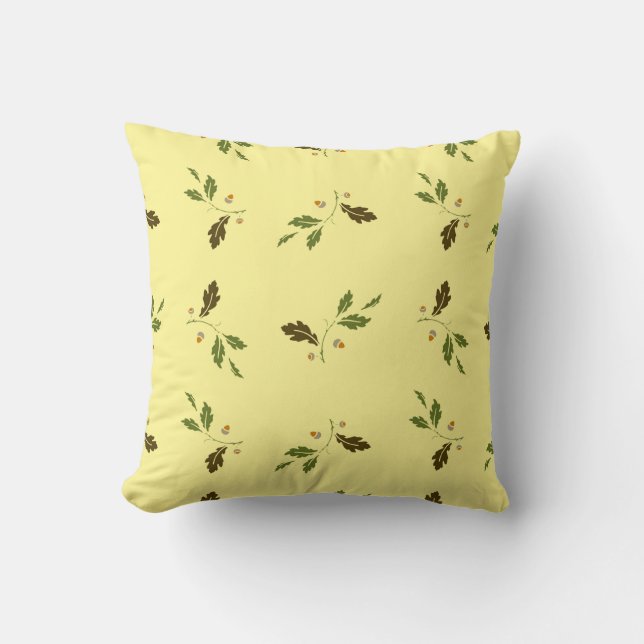 Dekorativ fyllning för elegantens Blommigt Kudde (Framsida)