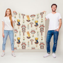 Dekorativ gammal egyptisk, sömlös mönster
