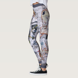 Dekorativ gatakonstdesign leggings