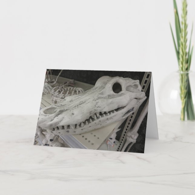 Dekorativ Gator-skull Kort (Framsida)