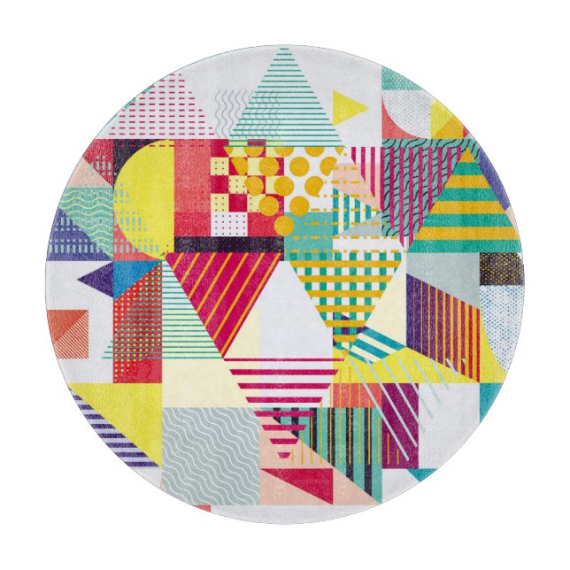 Dekorativ geometri, abstrakt sömlös mönster. (Framsidan)