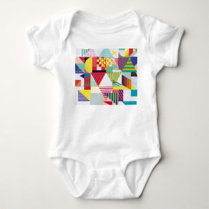 Dekorativ geometri, abstrakt sömlös mönster. t shirt