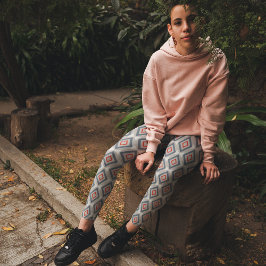 Dekorativ geometrisk leggings
