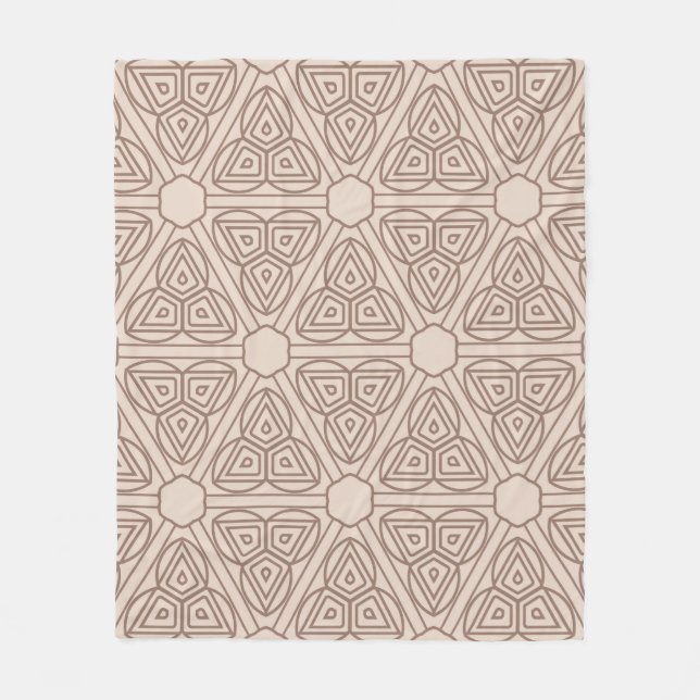 dekorativ geometrisk sömlös mönster. illustration fleecefilt (Framsidan)