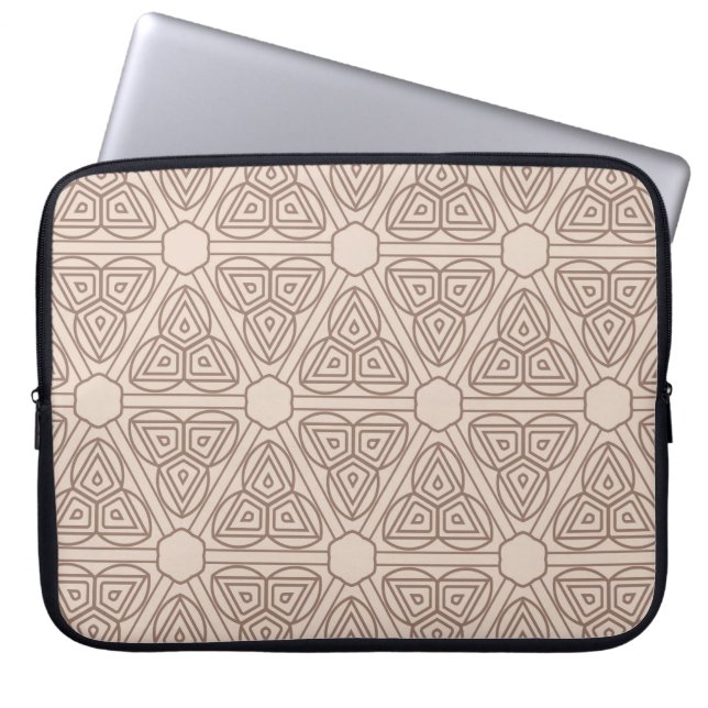 dekorativ geometrisk sömlös mönster. illustration laptop fodral (Framsidan)
