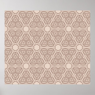 dekorativ geometrisk sömlös mönster. illustration poster