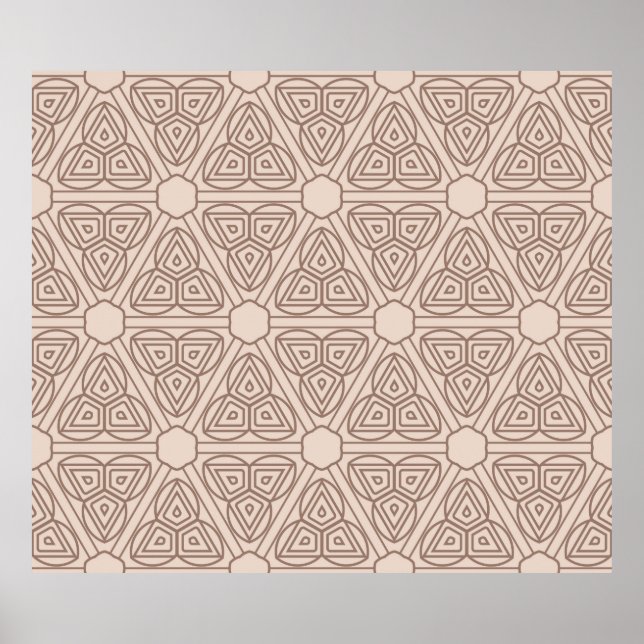 dekorativ geometrisk sömlös mönster. illustration poster (Framsidan)