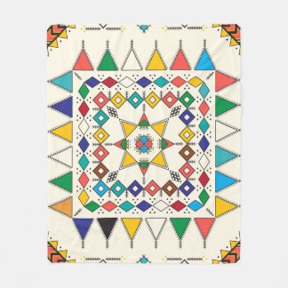 Dekorativ geometrisk upprepning av mönster inspire fleecefilt