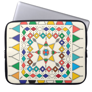 Dekorativ geometrisk upprepning av mönster inspire laptop fodral