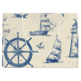 Dekorativ gift-flagga med Marine Inslag