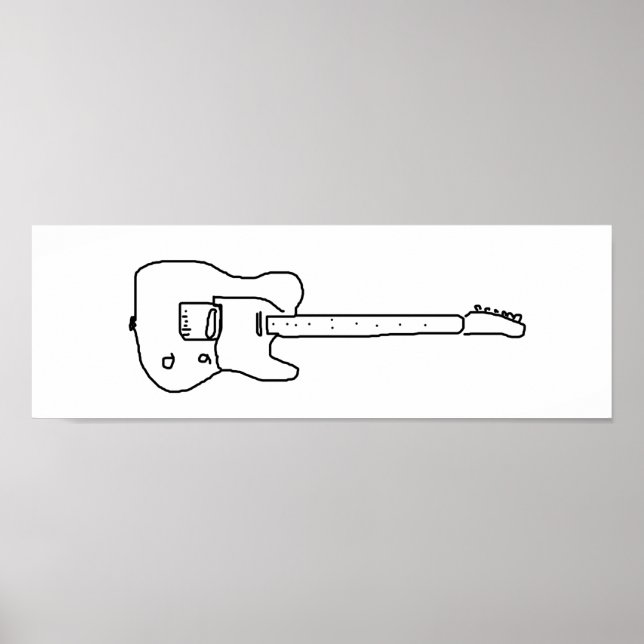 dekorativ gitarr poster (Framsidan)