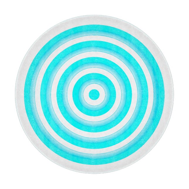 Dekorativ glasklippbräda med cirkeldesign (Framsidan)