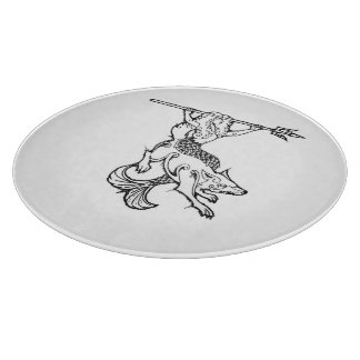 Dekorativ Glass skärbräda