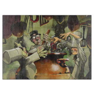 Dekorativ Glass skärbräda för 3 kockar