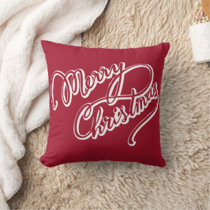 Dekorativ God jul Red Modern Kudde