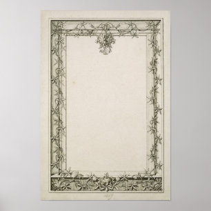 Dekorativ gräns, 1809 poster