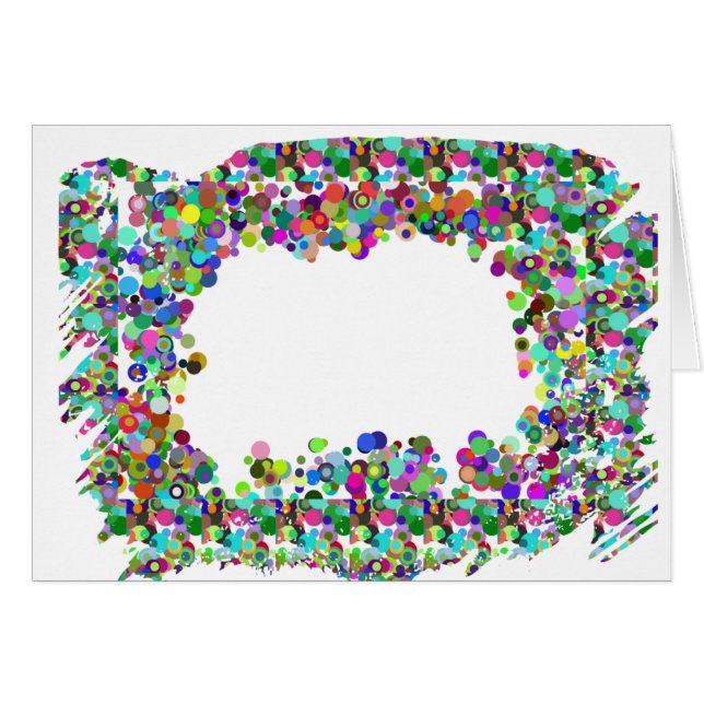 Dekorativ gräns - mallalternativ som tillfogar hälsningskort (Framsidan Horizontal)