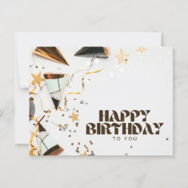 Dekorativ Grattis på födelsedagen Vykort